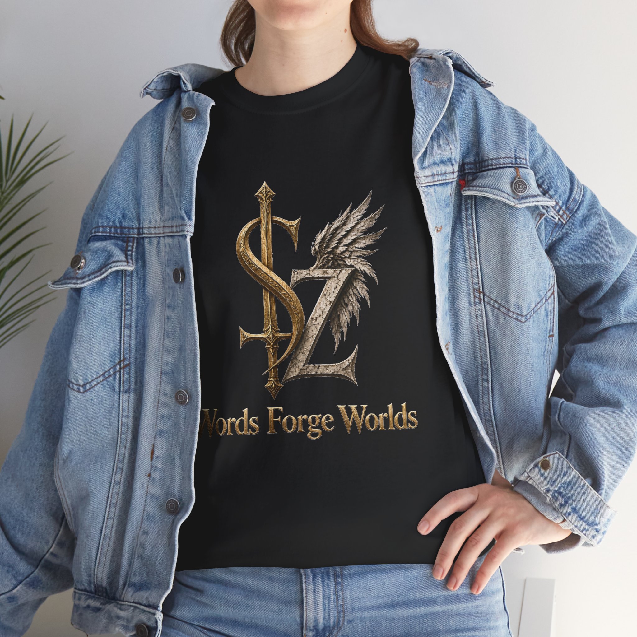 Words Forge Worlds Graphic T-shirt - Image 5